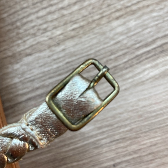 L*Space Hermosa braided sandals gold leather 39/9 - Picture 15 of 15